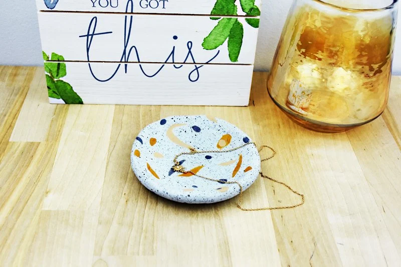 Original Sculpey® Granite "Hint of Metal" Trinket Dish