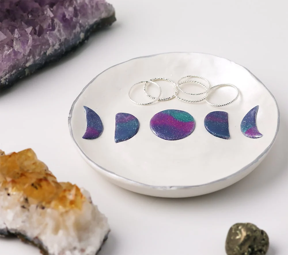 Sculpey III® Moon Phases Dish