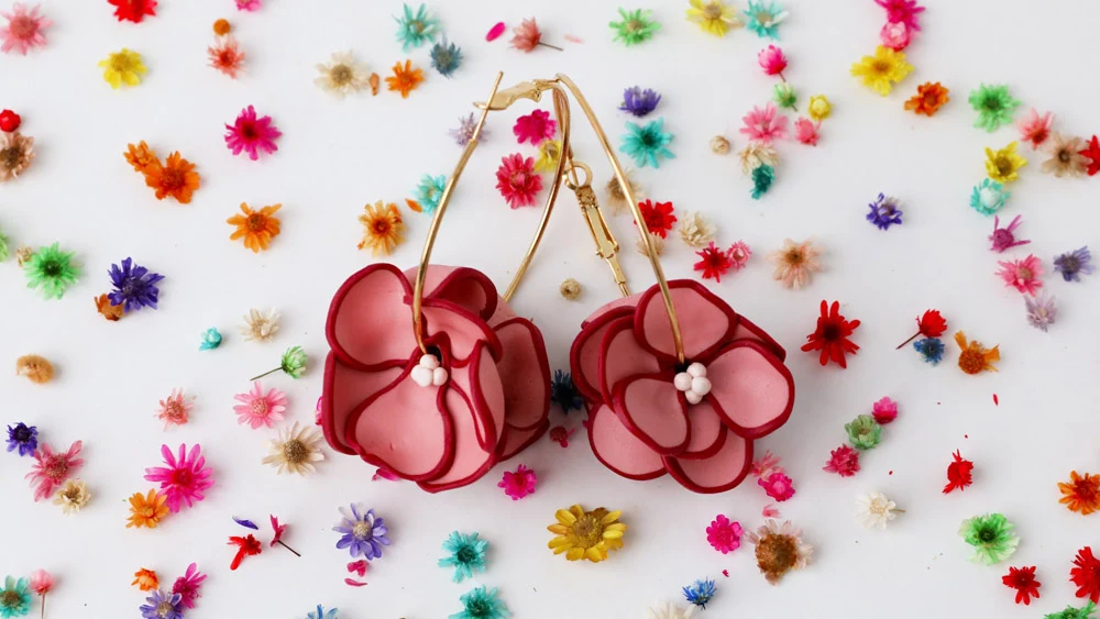 Sculpey Soufflé™ Flower Cane Earrings