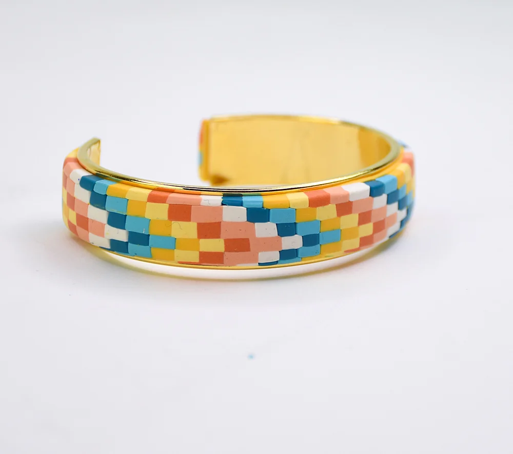 Sculpey Soufflé™ Stepped Color Channel Bracelet