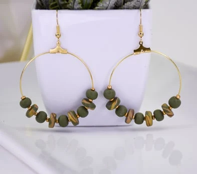 Sculpey Premo™+ Sculpey Souffle™ Camouflage Hoops
